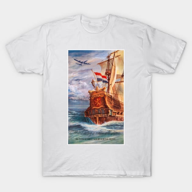 Vintage Travel Poster The Netherlands The Flying Dutchman T-Shirt by vintagetreasure